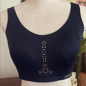 Victoria Sport Navy Seamless Scoop-Back Sports Bra